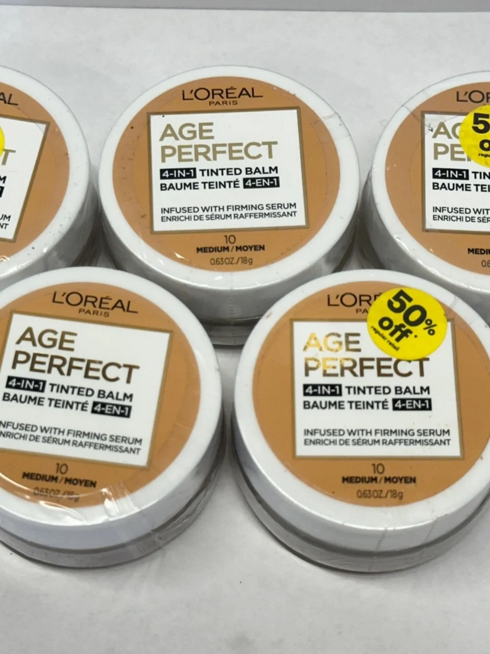 5 L'Oreal Paris Age Perfect 4-in-1 Tinted Face Balm Foundation, 10 Medium